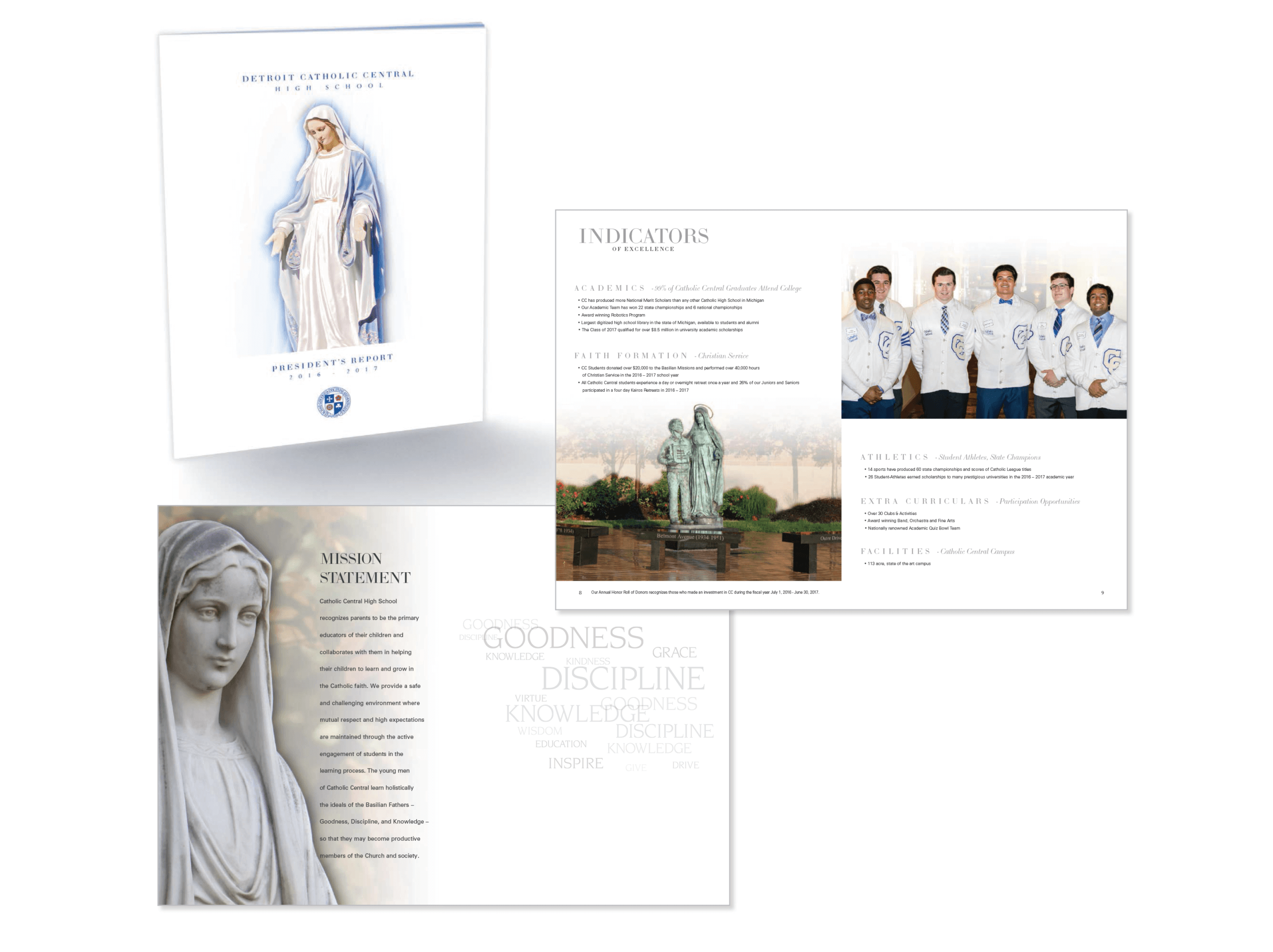 Catholic Central Annual Report Mary Cover