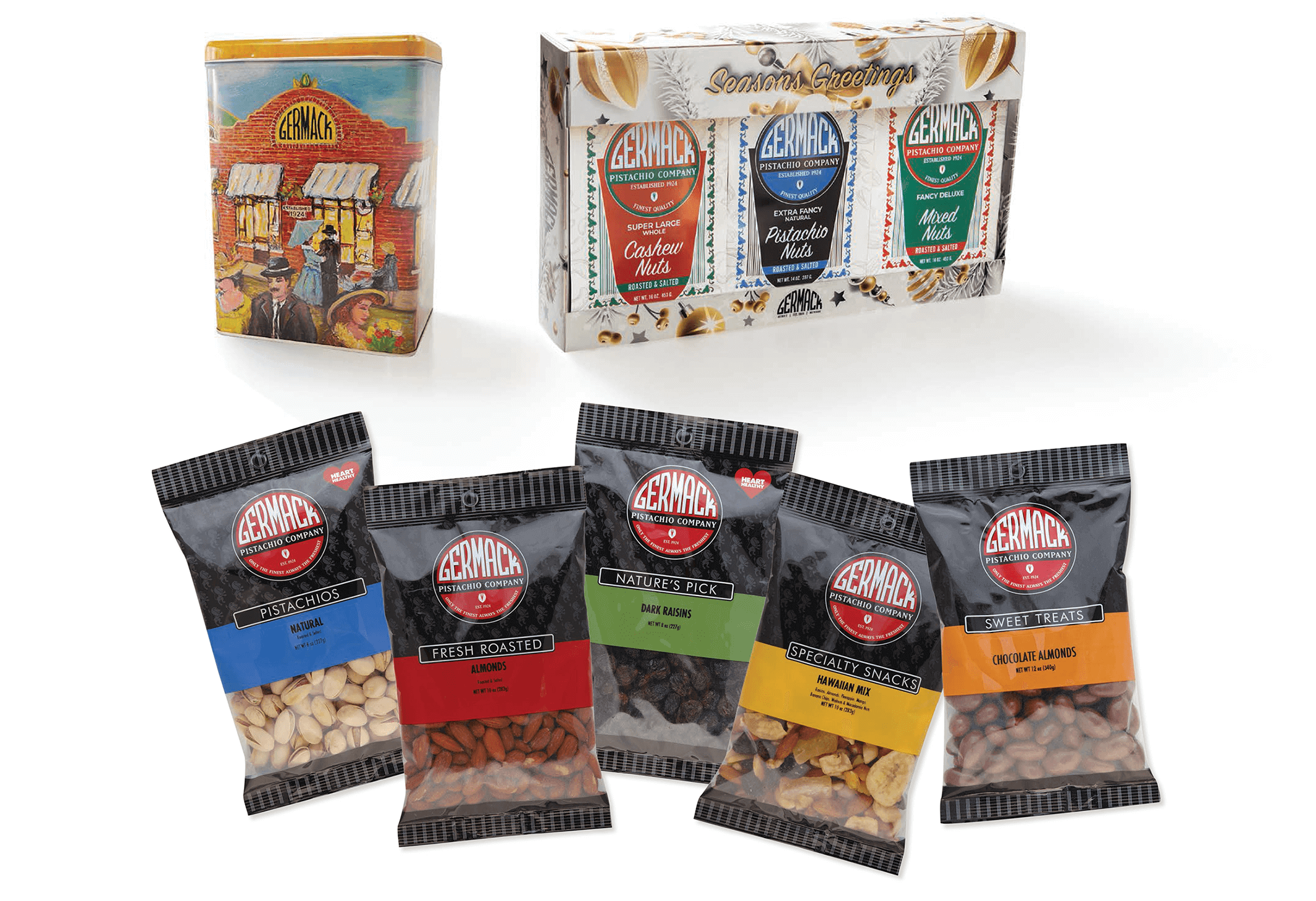 GERMACK_portfolio_PACKAGING_FIN_ver4a Germack Pistachio Specialty Packaging - gift tin, signature bag holiday gift box, pouch bags