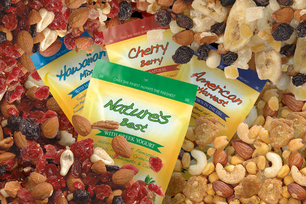 Germack_MedleyBags Medley product line award winning packaging for Germack Pistachio, Detroit, Michigan