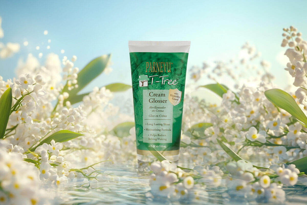 T_tree_CreamGlosser Parnevu T-Tree Cream Glosser, part of the product line for Murray's Pomade, Murray's Worldwide, Ferndale Michigan