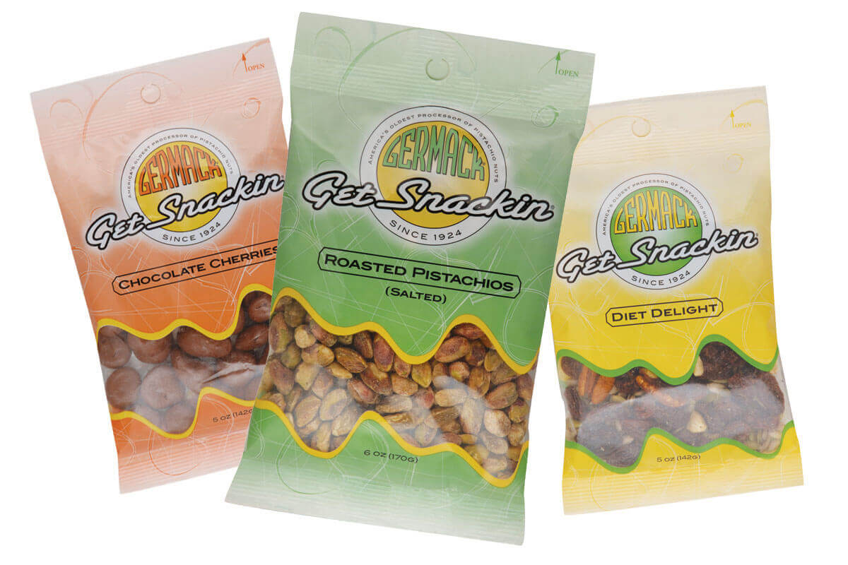 Germack_getSNACKIN Germack Get Snackin limited edition award winning packaging for Germack Pistachio, Detroit, Michigan