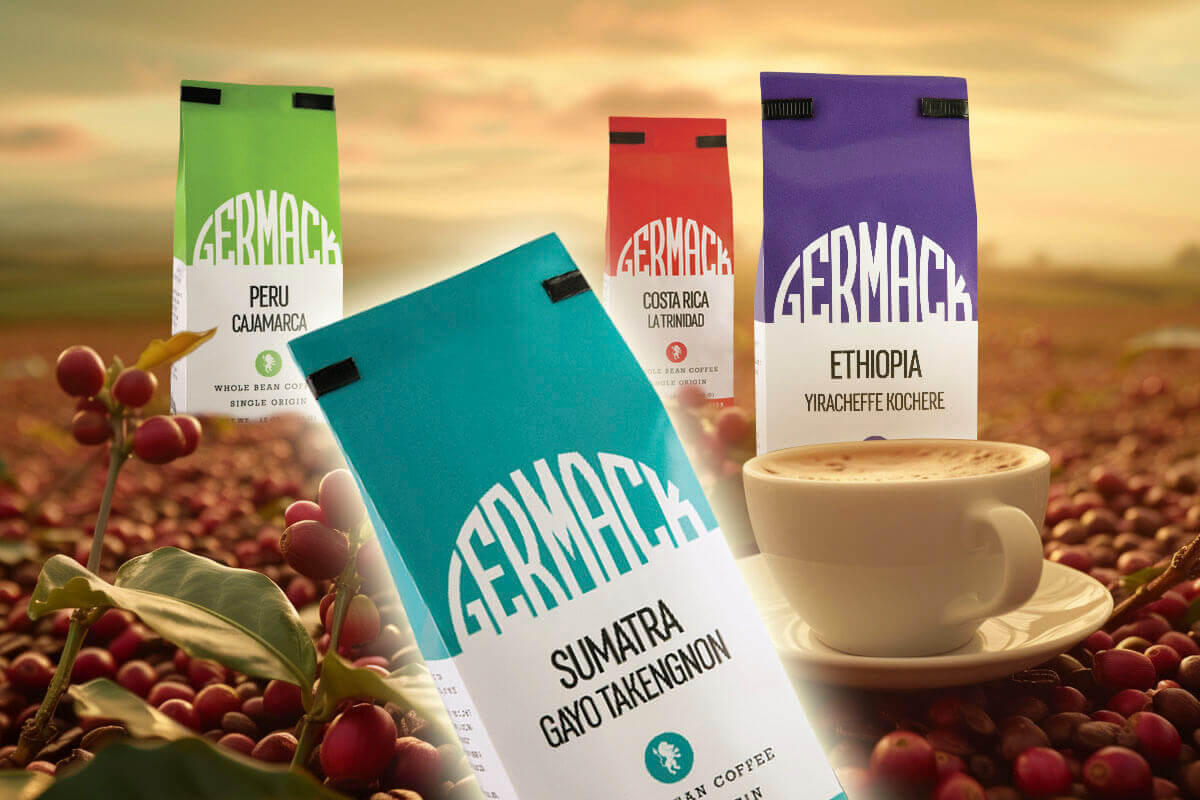 Germack_COFFEE Germack coffee single origin coffee award winning packaging for Germack Pistachio, Detroit, Michigan