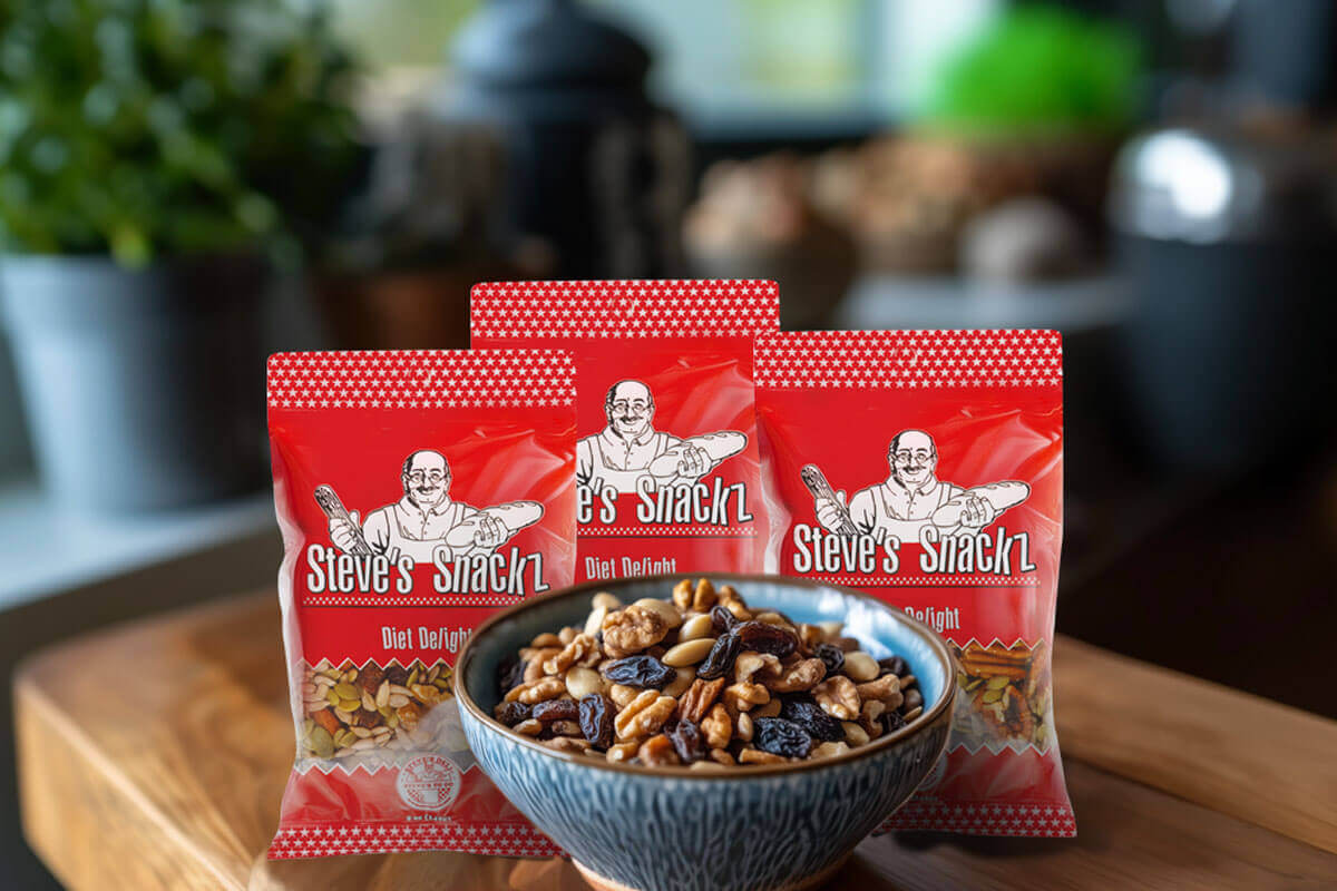 Steves_Snacks Steve's Snackz - Germack Pistachio private label product line for Steve's Deli, Bloomfield Hills. Michigan