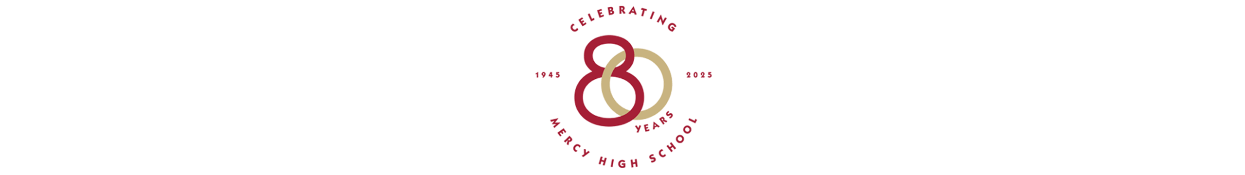 mercy80_LOGO 2 Mercy High School 80th Anniversary log designed by Anne Ink